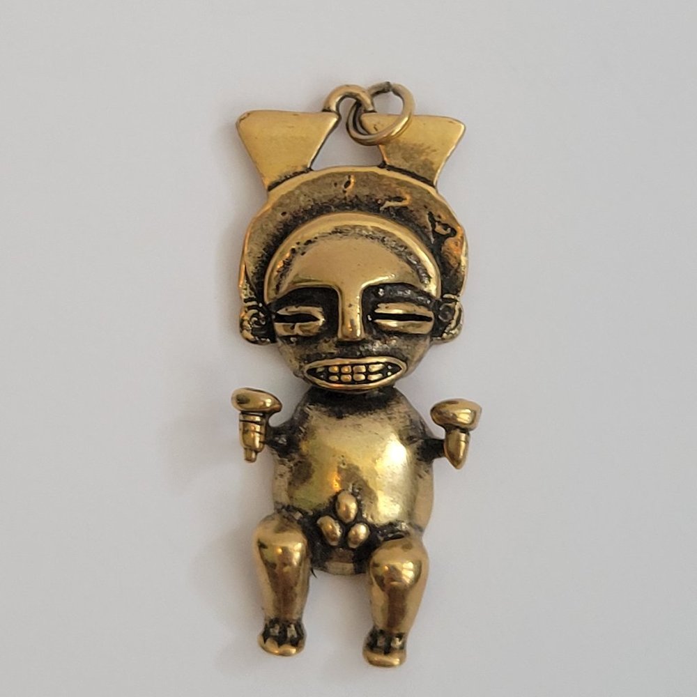 Vintage Alva Studio Museum Replica Fertility God Pendant